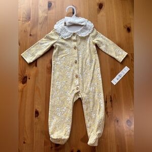 Nicole Miller 2pc Footie & Headband Set Impala Size 6-9 Months